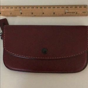 Coach wristlet leather